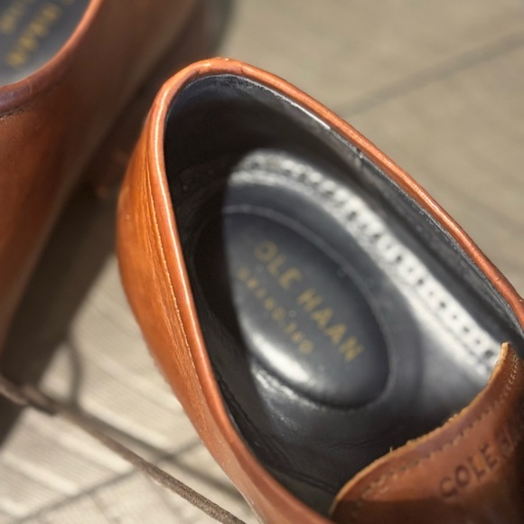 Mens Cole Haan Leather Oxford Shoes - Picture 4 of 6